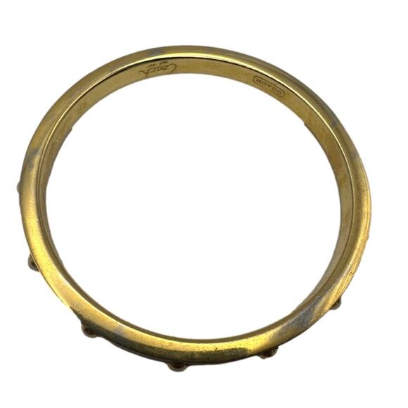 COACH Stud Bangle Bracelet Gold-tone plated - Picture 5 of 6